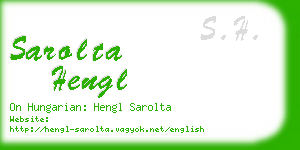 sarolta hengl business card